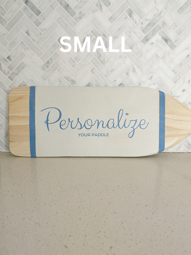 Custom Painted Paddles Featuring Your Family Name