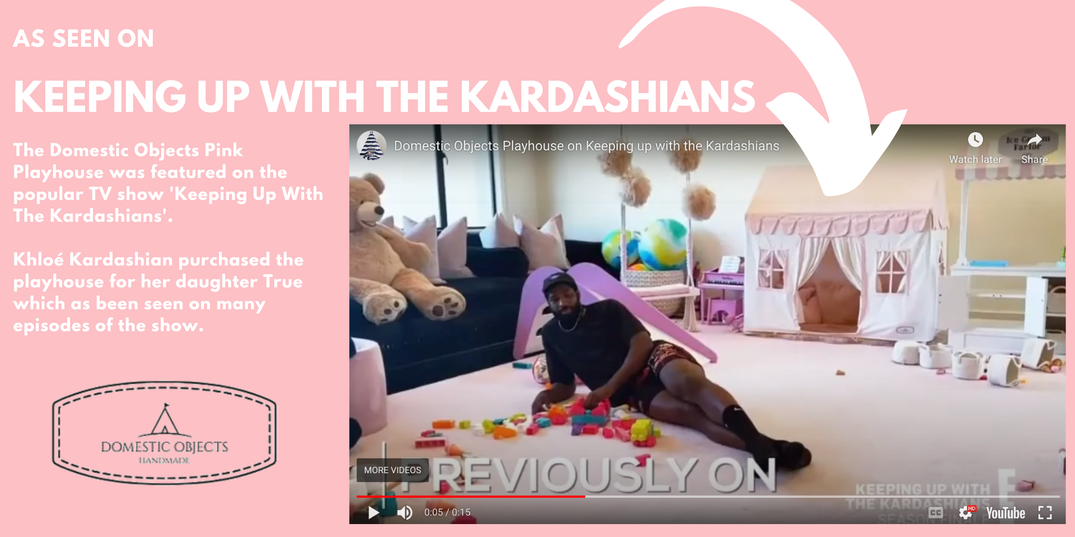 Pink Playhouse on Keeping up with the Kardashians Season Finale!