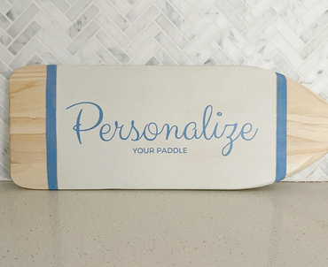 Custom Painted Paddles Featuring Your Family Name: A Unique Gift & Timeless Decor Piece