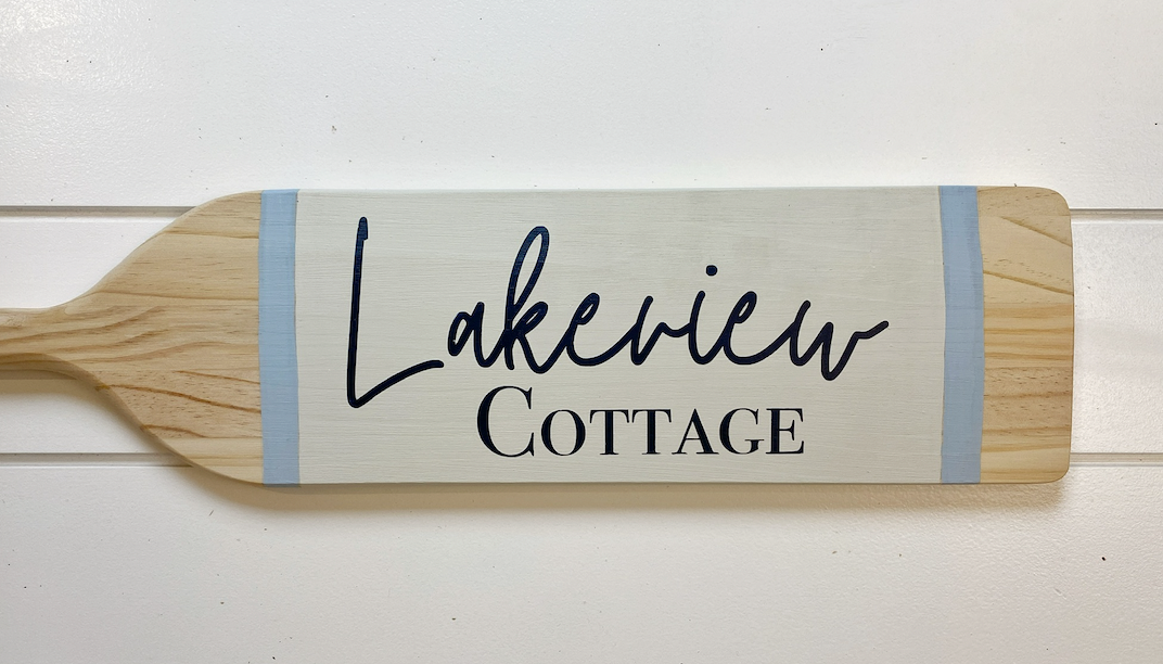 Personalized Cottage Sign Alternative: Why a Custom Painted Paddle Is Better Wall Decor