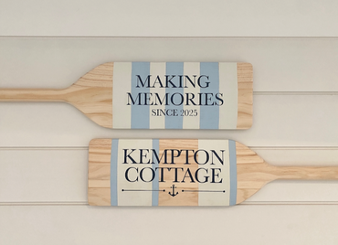 Custom Painted Paddles: The Perfect Wedding Gift for Cottage, Cabin, and Lake Couples