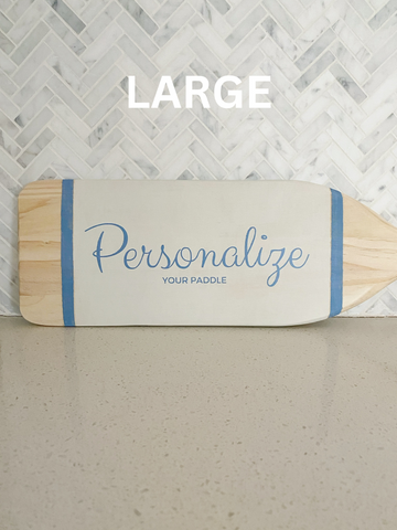 Custom Painted Paddles Featuring Your Family Name
